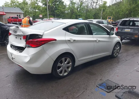 2012 Hyundai Elantra Limited из США, поврежденный, VIN 5NPDH4AE6CH086028
